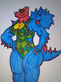 Druddigon beach babe by Sirlucariojoe