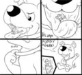 Scrappy Doo eats Daphne (clean) by Sparkythechu