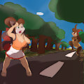 I WASN'T SUPPOSE TO KNOW WHERE THE BUS STOP WAS,VICKY!"