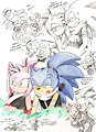 Sonamy Ninja Doodles!