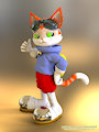 Blinx the Cat - 3d Model