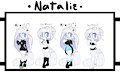 Natalie Ref Sheet by oreodespair