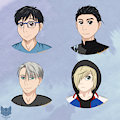 .: Yuri!!! on Ice Headshots :.