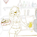 verna does slave-wage time
