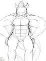 Future Muscled YCH Sketch