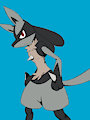 Silvar the Lucario by feartyger