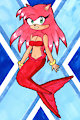 Amy Rose as a mermaid