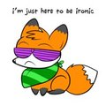 Hipster Fox by technicolorpie