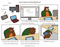How to draw digital art