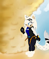 time to climb this cliff. by umbranox