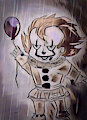 Pennywise in the rain by wrightmother82