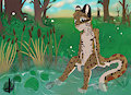By the Pond [Finished YCH] by StellarSqueak