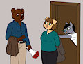 Angus and Rosa going on a date