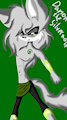 Damon the silverwolf by SabrinaAndFriendsAU