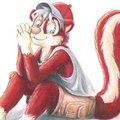 Travis the red skunk by pandapaco