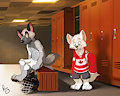 The locker room