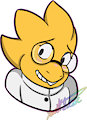 Shy Alphys Sticker