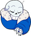 Sleepin Sans Sticker