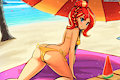 Sunset Shimmer Day at the Beach by lumineko