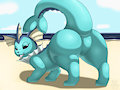 Vaporeon's Bubble Butt by WaffleFox