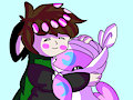 Rune hugging MoonLatias