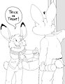 Trick or Treat! - Inktober 1/30? by Mizzyam