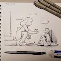 Inktober 10/2 - "divided"