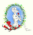 Dalmatian & Roses