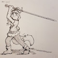 Inktober 10/6 - "sword"