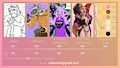Commission list and prices