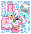 A plushie spanking...