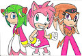 Team GFs in Pink