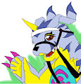 gabumon with bridle by ashi