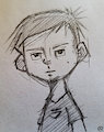 Puer pencil sketch