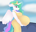 Princess Preg-lestia - What else? by DraconequusDraws