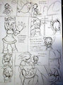 Amy x Bernadette story comic test page by EmbertheArtist