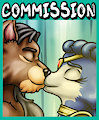 Commission - The Perfect Kiss by HappyAnthro