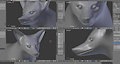 3D Fox WIP #7 by HelioFox