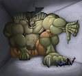 Commission - Killer Brute Croc Rampage by WolfgerLynel
