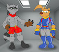 Costume swap theatre - Sly & Ty