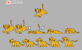 Simba - Falling Action [WIP Shimeji] by BlackCachomon