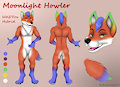 Ref sheet for Moonlight Howler