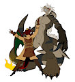 Dr. Charkenstein & His Monster (by Nastacula)