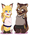 fox tanuki by DAGASI