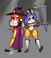 Halloween '17 - Ranged vs Melee by GrayscaleRain