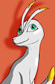 Luna the moonwolf :traditional-digital mix test: by DeviousMarshal