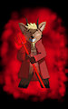 Commission: Happy demon goat Pyro by kaitokrysch