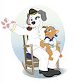 A Captain and his first mate by KibaSWolf
