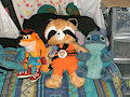Stitch, Crash and a Unoffical(Fake) Rocket Teddy