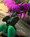 Imp in a hoodie